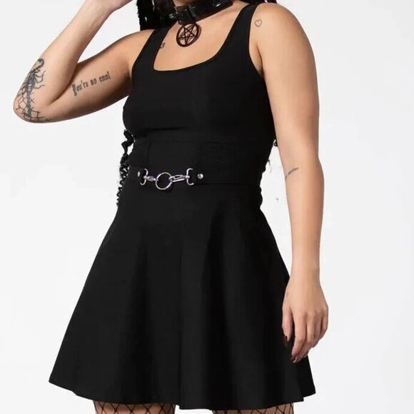 Killstar Dresses & Skirts - Killstar Thunderstruck O-Ring Dress Black Medium